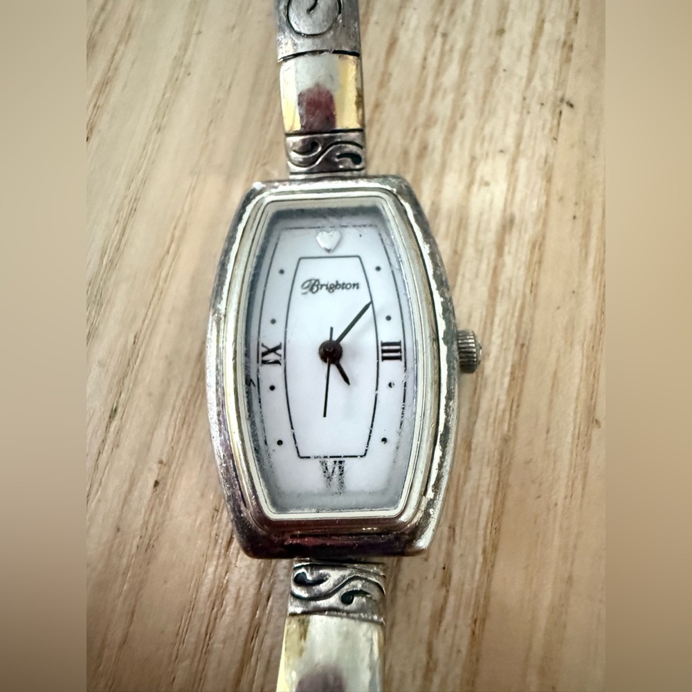Brighton ladies Venezia two tone bracelet watch NEW BATTERY